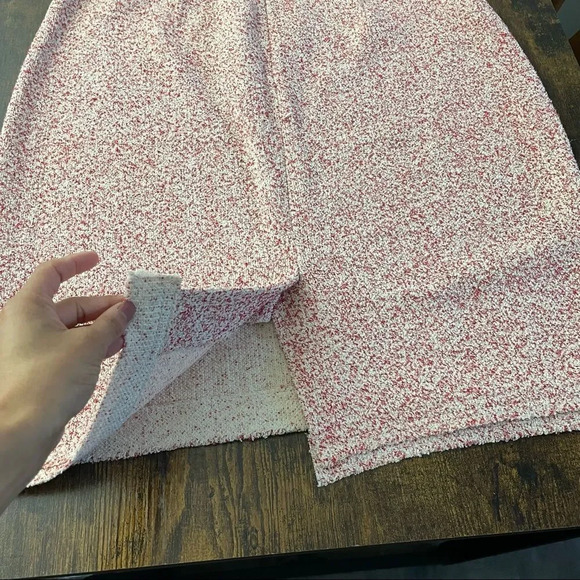 ann taylor red and white marble skirt - Picture 9 of 13